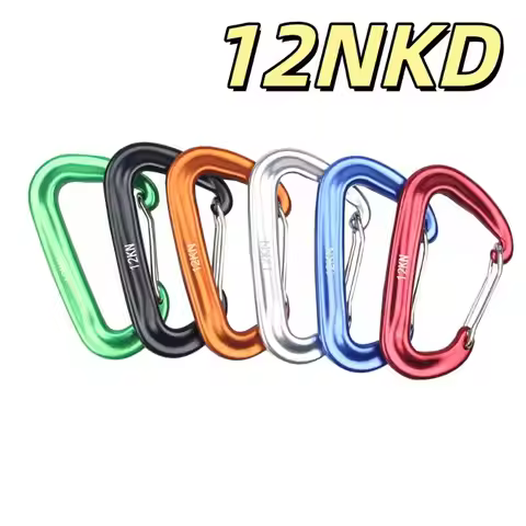 SUSU 1Pcs Heavy Duty Non-Locking Belt Hook 12kN Tactical Carabiners Clips For Bags Outdoor Hammock C