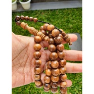 KAYU Agarwood tasbih Original Agarwood tasbih 99 Size 10mm Aloe Vera Agarwood Kalimantan Aloe Vera