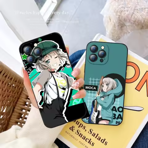 Aoba Moca Bang dream Phone Case FOR IPhone 17 16 Pro Max 15 14 11 12 Pro 17air 13 Plus Samsung S25 S