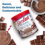 (FROM USA - Halal Friendly!!) SlimFast Original Weight Loss Meal Replacement Shake Mix Powder (14 servings) -Creamy Milk Chocolate (Packaging may vary)