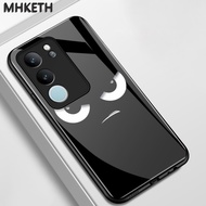 Case For VIVO V29 5G V29 Pro 5G V29E 5G V27 5G V27 5G Cartoon Emoji Glass Phone Unique Phone Case