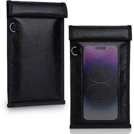 Simket 2 Pack Military Grade Faraday Bags, Fireproof Waterproof Signal Blocking Pouch for Cell Phone