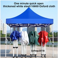 10 x 10 Ft Roof Night Market Canopy Portable Canopy Tent Full Set Kanopi Penuh Khemah Rangka Besi Pa