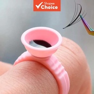 Disposable Micro Pigment Adhesive Rings 600Pcs Eyelash Extension Dip Cup Tattoo Auxiliary Tool Hands