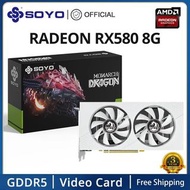 *New In Box* SOYO New AMD Radeon RX580 8G Graphics Card GDDR5 Memory 256Bit Gaming Video Card PCIE3.0x16 DP*3 Desktop Computer Combo