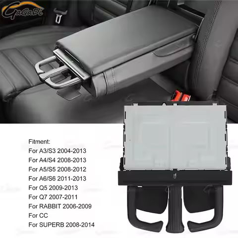 Foldable Water Cup Holder 8P0885995B Rear Armrest Cup Holder 1J0858601D For VW Jetta Golf MK4 Audi A