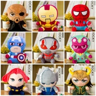 Marvel Avenger Soft Toy Doll Captain America Iron Man Spider Loki Thor Ant Vision Hulk Frey
