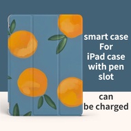 Case for iPad 7/8/9 Gen 10.2 iPad 10th 2022 10.9 Air 4 5 Pro11 2021 Mini 6 8.3“ Pro 9.7 air 1/2 with Pencil Holder PU Silicon Hard PC Clear Cover Full Protective Casing
