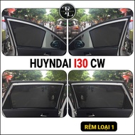 Magnetic curtain type 1 for Hyundai i30 CW, Set of 4 standard car form panels, Anti-UV -