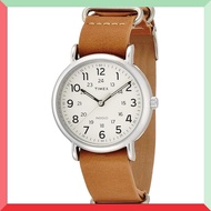 [TIMEX] TIMEX Weekender 40mm Cream Dial Camel Leather Strap T2P492 Men's [Genuine ]