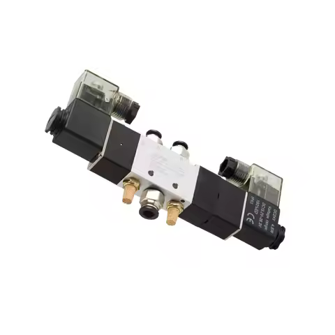4V230C-08 4V230E-08 4V230P-08 SOLENOID PNEUMAT 5 Way 3 Position 1/4" Pneumatic Solenoid Valve 12 24V