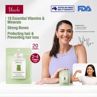 【Official】Unichi  Nutrition Ashwagandha Bear Gummies，For Sleeping Problem，Sleep Well，Inner Beauty Su