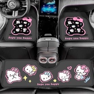 Cute Hello Kitty Cartoon Diatom Mud Car Feet Mat Multi-Size Rear Conjoined In-Car Feet Foot Mat Cush