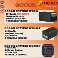 GODOX WB29A WB29 WB300P WB400P Lithium Ion Battery For AD200 AD200Pro AD300 AD300PRO AD400 AD400PRO 