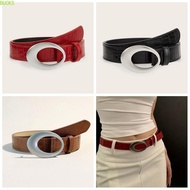 BUCKS Pu Leather Waistband, Metal Buckle Harajuku Retro Y2k Belt, Casual Waistband Vintage Slimming 