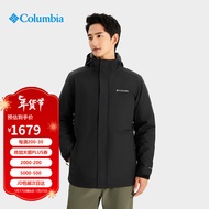 Columbia23秋冬哥伦比亚冲锋衣男户外700蓬热能反射保暖羽绒三合一XE1504 010 L 180/100A
