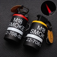 Promo termurah - Korek api unik bentuk smoke bom gantungan nyala bara merah tahan angin 829b