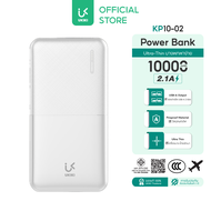 UKIKI Powerbank 10000mAh พาวเวอร์แบงค์ ชาร์จเร็ว 2.1A บางและเบา จ่ายไฟพอร์ตคู่ USB-A แสดงปริมาณแบตผ่