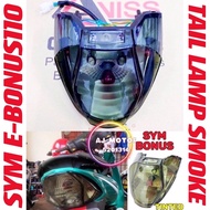 SYM E BONUS SR E BONUS110 TAIL LAMP SMOKE HITAM EBONUS-110 LAMPU BELAKANG MENTOL BULB H4 LED BRAKE B