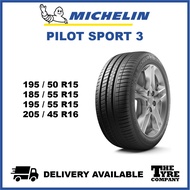 MICHELIN PILOT SPORT 3 - 195/50/15, 185/55/15, 195/55/15, 205/45/16 TYRE TIRE TAYAR