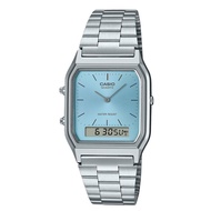 [Creationwatches] Casio Vintage Analog Digital Turquoise Blue Dial Quartz AQ-230A-2A1 Womens Watch