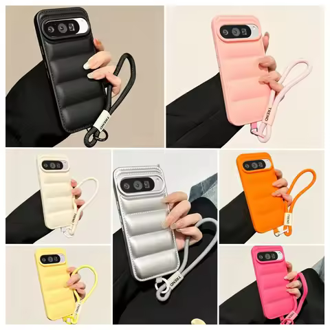 for Google Pixel 10 9 9 Pro 9A 8 7 6 5 4 Pro 8A 7A 6A 5A Shockproof Soft Back Cover 3D Down Jacket P
