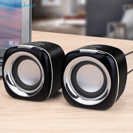 YISHO Speaker Wired, AUX Audio 3.5mm Wired Small Speaker, Subwoofer High Volume Stereo Hifi Stereo M