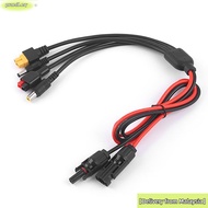 PROM Panel Extension Cable, MC4 to DC5521 7909 XT60 Female Connector 4 in 1 Wire, Connector 1m Lengt
