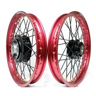 Lagenda Z LC135 Set Taikom Red 160X17, Hub/Gantang SYS, Lidi/Spoke RCB Complete One Set Tyre