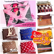 ซื้อครบ 5 ลดเพิ่ม 5% ปลอกหมอนเดี่ยว ใบใหญ่  ลายแบรนด์เนม ขนาด 19x29 นิ้ว ใส่หมอนโตโต้ ใส่หมอนซาตินได้คร้า