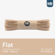 MR Shoelaces FP49 peanut (Light Brown Bean) Flat Polyester Shoelaces 7mm 80cm 90cm 100cm 120cm 130cm