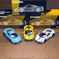 TOC 1/64 Ferrari 488 Pista Racing Alloy Diecast Car Model Toy Birthday Gift