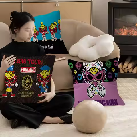 Japan Fashion H-Hysteric M-Mini Cushion Cover Pillowcase Upholstery Sofa Throw Pillow Home Decor Pil