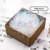10g Shredded Paper Color Raffia Confetti Gift Box Packing Decorative Filling Material Cebisan Kertas