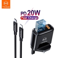 MCDODO Displayer Charger 20W/18W PD+QC3.0 Fast Charger 2 USB Dual Port Flash Charge CH-7231/CH-6460