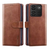 Wallet Phone case for Itel A60s A60 with Card Holder Magnetic flip leather stand Protection shockpro