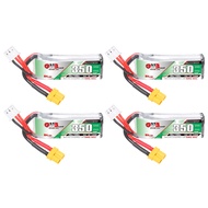 GAONENG 4pcs GNB LiPo Battery 2S 350mAh 7.6V HV LiHV 70C with XT30 Plug for FPV Drone EMAX NanoHawkr