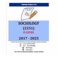 O Level SOCIOLOGY (2251) 2017-June/Nov 2025 (Paper 1,2)