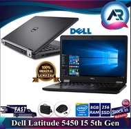 DELL LATITUDE E5450 I5-5300U 2.3GHz 16GB RAM/256GB SSD/WIFI/W-CAM/W10 PRO ORI/14.0 SCREEN/WIFI/W-CAM