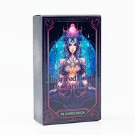 Inspired Neon Tarot Deck 78 Cards English Visions Divination Edition 10.3x6cm Board for Playing Game