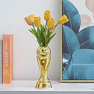 weigeqi vase, Modern Home Decorative vase Shaped Like The World Cup Champion Trophy 8.6in Height Sui