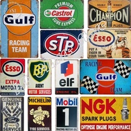 Vintage Metal Tin Signs Classic Motor Oil Esso Poster Gas Decorative Plaque For Bar Pub Garage Wall 