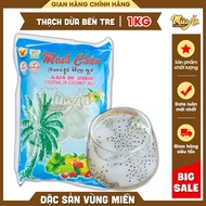 1kg Ben Tre Coconut Jelly Original, Instant Chewy Coconut Jelly, Minh Chau Coconut Jelly