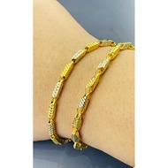 Original emas 375 gold rantai tangan sibut