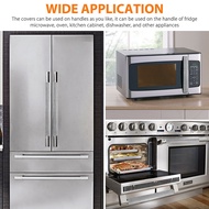 Glowingbubbles 2Pcs/Set Refrigerator Door Handle Cover Kitchen Appliance  Door Knob Protector GBS