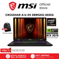 MSI Crosshair A16 HX D8WGKG-032SG / AMD Ryzen 9 8940HX Processor / NVIDIA GeForce RTX 5070 Graphics