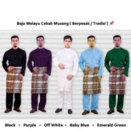 Baju Melayu Tradisi Cekak Musang . Baju Melayu Klasik Berpesak . Baju Melayu Raya 2021 . Baju Nikah 