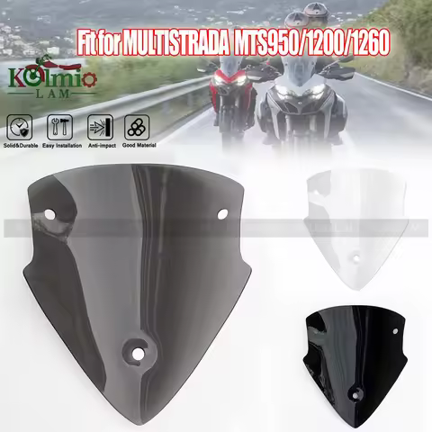 Fit For Ducati Multistrada 950 1200 1260 Motorcycle Windscreen Windshield MTS950 MTS1200 MTS1260 Vis
