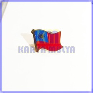 Taiwan Flag Pin Brass Material Taiwan Country Flag Brooch Pin - Karya Mulya