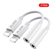 ZUZG Lightning to 3.5 mm Headphone Jack Adapter 3.5mm Jack Aux Dongle Cable Converter support Call f
